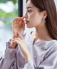 Tiaclasse 【洗える】プリーツパフ袖チュニックブラウス