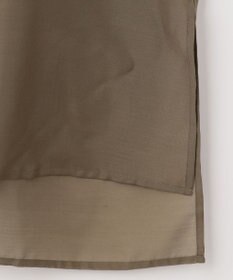 自由区 【洗える/シワになりにくい】オープンカラー シアーブラウス