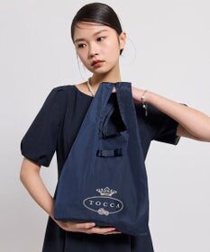 TOCCA 【WEB＆一部店舗限定】【折り畳み収納可能】POINT OF RIBBON ECOBAG エコバッグ