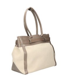 INTER-CHAUSSURES 【CHRISTIAN VILLA】レザーハンドルキャンバストート