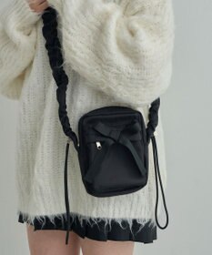 WEGO リボンギャザーミニショルダー