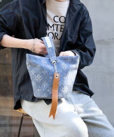 russet デニムジャガード丸底2WAYワンショルダーバッグ(CE-1686)