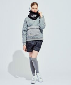 PW CIRCULUS 【裏地付き/防寒】【WOMEN】キルティングスエットプルオーバー