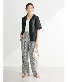 Green Parks レース開襟ブラウス