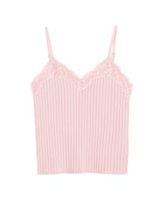 earth music&ecology レースリブキャミソール