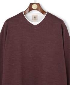 J.PRESS MEN 【WEB・一部店舗限定】フェイクレイヤード ロングスリーブTシャツ