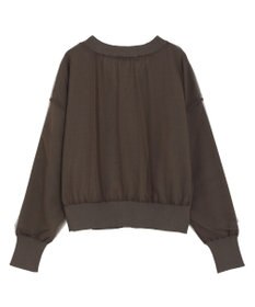 Green Parks チュールドッキングＶネックニットカーディガン