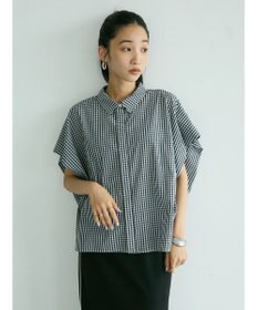 CRAFT STANDARD BOUTIQUE ステンサイドソリッドギンガムチェックブラウス