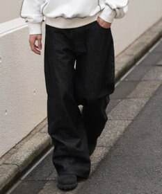 WEGO 【SMLサイズ展開】エクストラバギーデニムパンツ