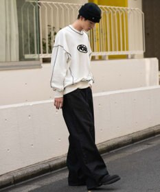 WEGO 【SMLサイズ展開】エクストラバギーデニムパンツ