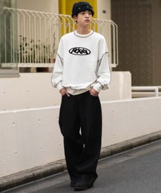 WEGO 【SMLサイズ展開】エクストラバギーデニムパンツ