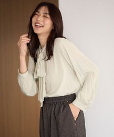 ANY 【洗濯機可】２ＷＡＹボウタイブラウス