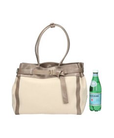 INTER-CHAUSSURES 【CHRISTIAN VILLA】レザーハンドルキャンバストート