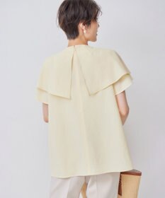 組曲 L サッカーストレッチ 襟付きブラウス