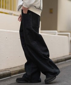 WEGO 【SMLサイズ展開】エクストラバギーデニムパンツ