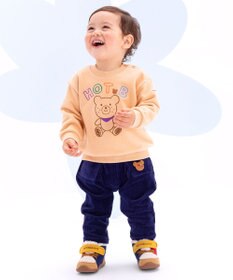 MIKI HOUSE HOT BISCUITS 【80-110cm】【NEW Color Series】裏毛パイル素材 トレーナー