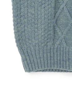 J.PRESS MEN 【WEB・一部店舗限定】ケーブルクルーネック ニット