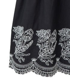 Green Parks ■ＥＳＣＡＲ　バイカラー刺繍ティアードスカート