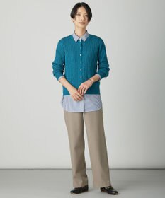 J.PRESS LADIES KNIT BASIC クルーネック カーディガン