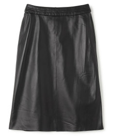 BEIGE， 【Precious 9月号掲載】CLYDE / ステッチベルトラムレザースカート