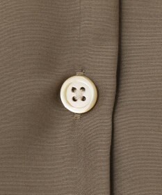 自由区 【洗える/シワになりにくい】オープンカラー シアーブラウス