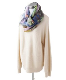 MOONBAT Hanato(ハナト) コットンシルクビッグストール／70×175cm