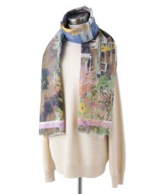 MOONBAT Hanato(ハナト) コットンシルクビッグストール／70×175cm