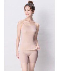 Wing インナー 【綿の贅沢オーガニック フラットタイプ】 オーガニックコットン混素材 ひびきにくく薄くて軽い キャミソール EL1048 ウイング／ワコール