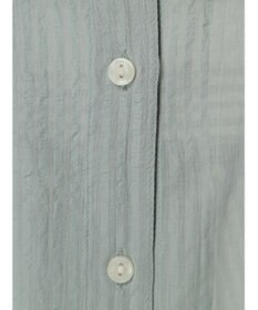 Green Parks インド綿  バンドカラーデザイン５分袖シャツ