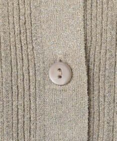 自由区 L 【カタログ掲載・アンサンブル対応・洗える】グリッターリブ カーディガン