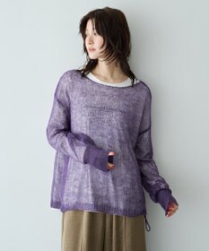 YECCA VECCA ドロストメッシュニット