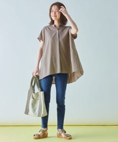 ANY 【洗濯機可】バックプリーツブラウス