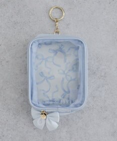 Maison de FLEUR リボンプリントクリアポーチ