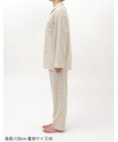 Wing パジャマ 綿100%(本体) スムース素材 長袖 長ズボン レディース EP7046 ウイング／ワコール