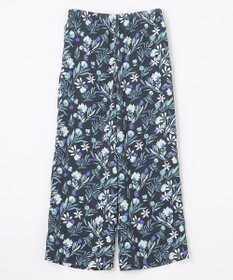 ANY L 【ウエストゴム/洗濯機可能】フラワープリントリラックスパンツ