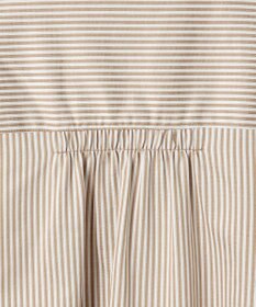 J.PRESS LADIES ストライプジャガード バンドカラー カットソー