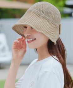 Tiaclasse リボンニットバケットハット