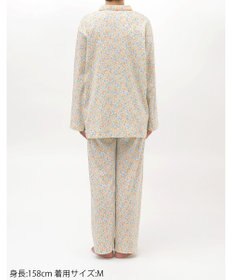 Wing パジャマ 綿100%(本体) スムース素材 長袖 長ズボン レディース EP7046 ウイング／ワコール