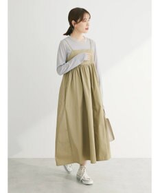 Green Parks 配色ステッチシアーリブプルオーバー