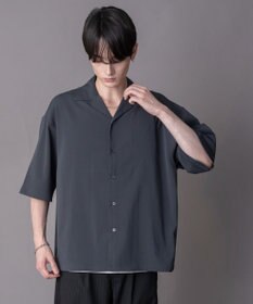 WEGO 【ユニセックス着用ITEM】クレープオープンカラーシャツ（SS）
