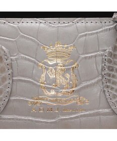 A.D.M.J. 【牛革】クロコ型押しサイドバックルトート25cm(ショルダーストラップ付)