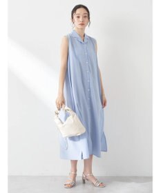 earth music&ecology ＳＥＴ２点シャーリングビスチェ×シャツワンピース