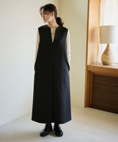 #Newans 【洗濯機可】キーネックジャンパースカート