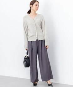 組曲 L 【加藤ローサさん着用】ラメストライプ ワイドパンツ