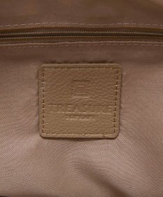 TOPKAPI 【TREASURE TOPKAPI】シュリンクレザー レース 刺しゅう ショルダー付 トートバッグ