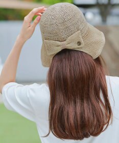 Tiaclasse リボンニットバケットハット