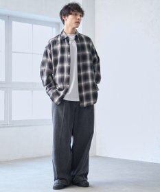 WEGO 【ウエストゴム】スーパーバギーデニムスラックス