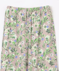 ANY L 【ウエストゴム/洗濯機可能】フラワープリントリラックスパンツ