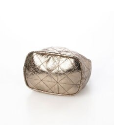 UNBILLION カシュカシュ cachecache / 口元ギャザーメタリックキルトミニショルダー