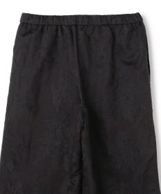 UNFILO L 【ウエストゴム】ボタニカル エンブロイダリー パンツ
